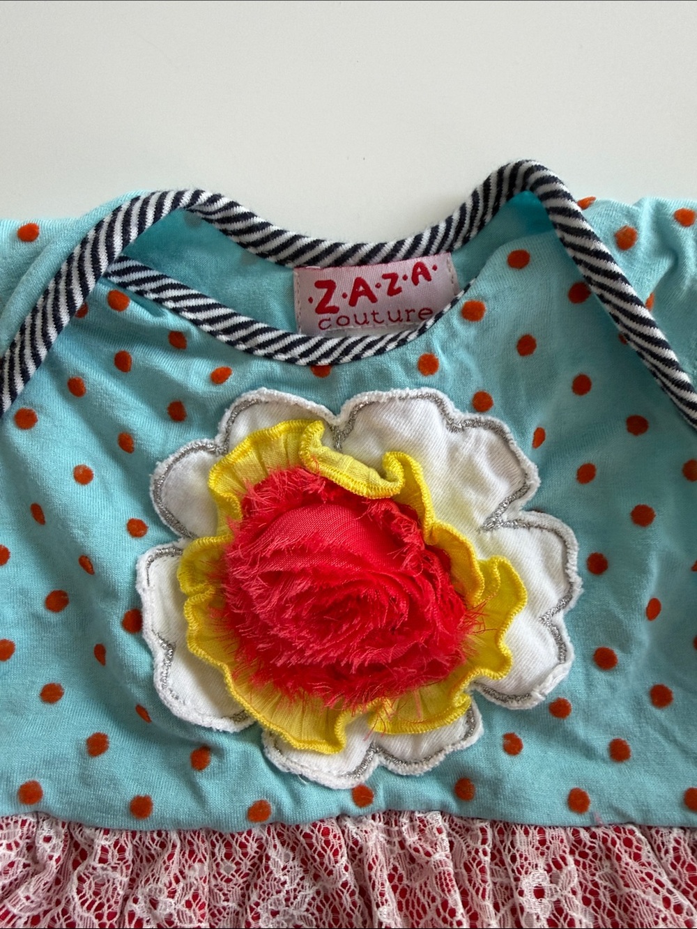 Rare find - Bright Floral Layered Ruffle Top - Picture 4 of 7